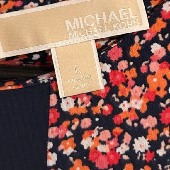 Michael Kors Black and Red Floral Mini Dress - Picture 3 of 5